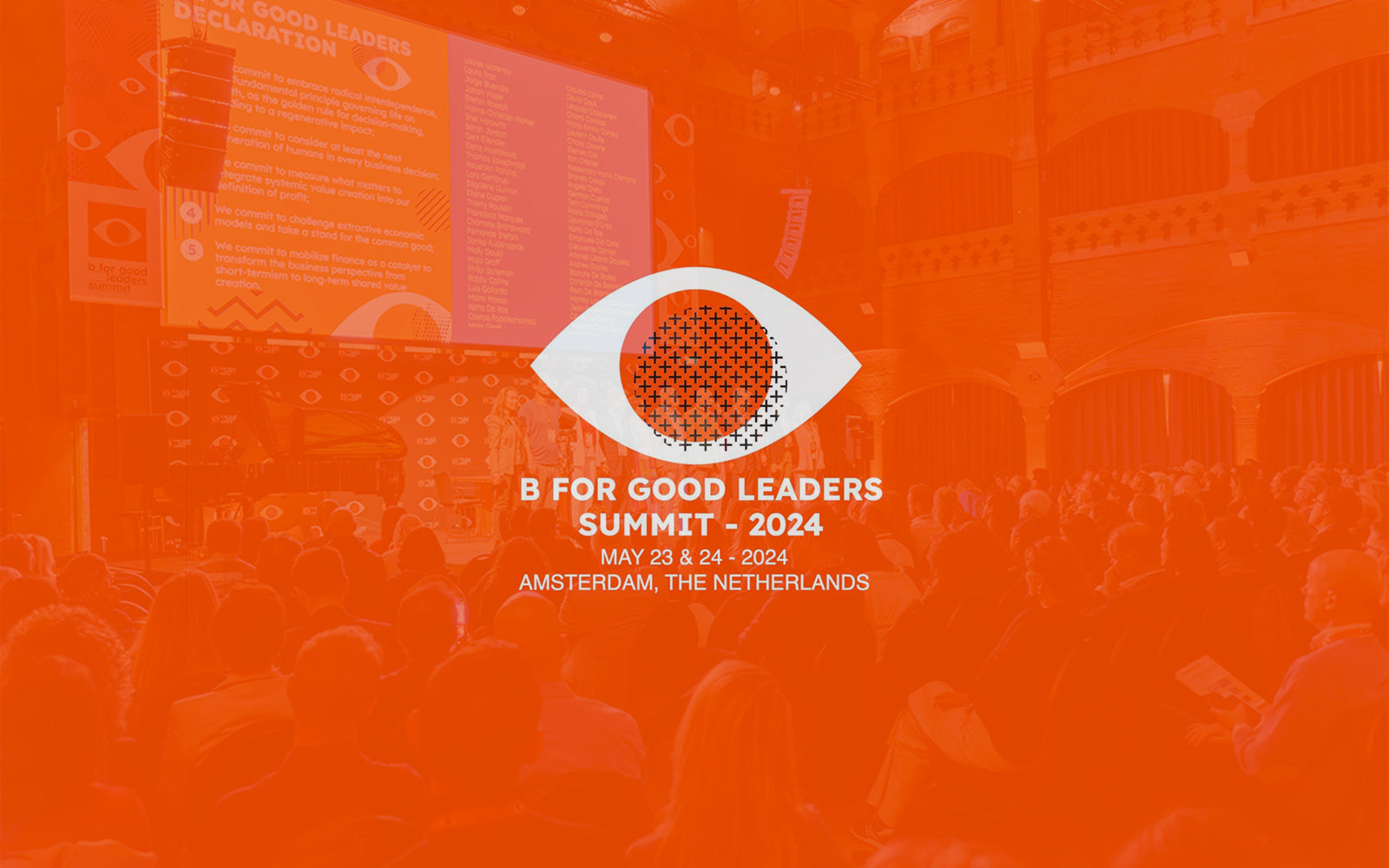 B for Good Leaders Summit 2024 banner