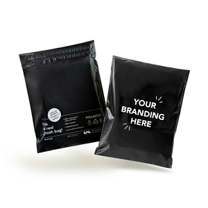 Custom matte black poly mailers best sale